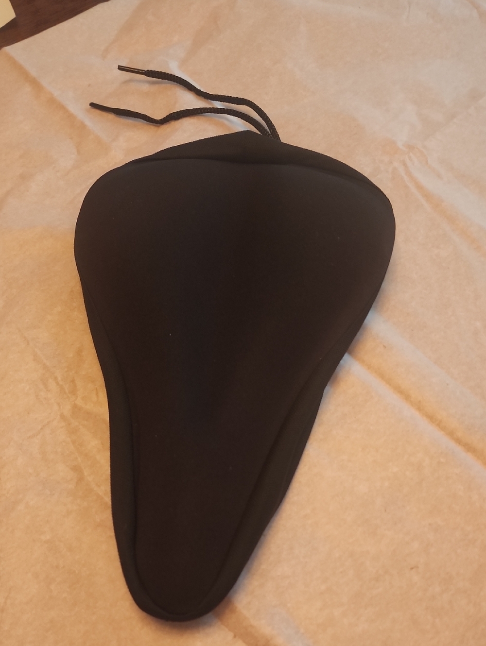 Black Bicycle Seat Cover - Comfortable Gel Padding. New Never Used